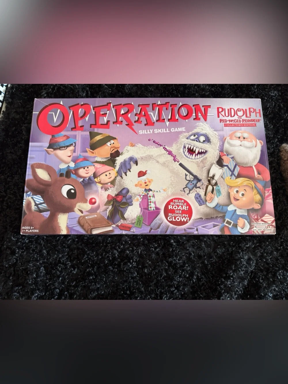 Hasbro Operation Rudolph Silly Skill Game - Red, White, Purple